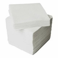 Салфетка барная (белая) 24*24см 400шт/уп (1/5 в мешке)