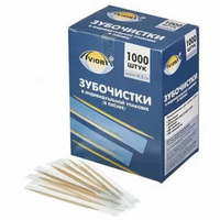 Зубочистки в индивидуальной упак. 1000шт (прозрачная) 1/30