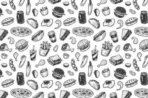 Бумага Fast Food (1кг) 41*30см (+-170 листов в 1кг)