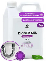 Средство щелочное для прочистки труб 5,3кг Grass-Digger Gel (1/4ящ)