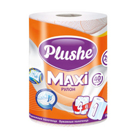 Бумажное полотенце в рулоне (XL) 2х.сл PlusheMaxi 40м 18шт/уп