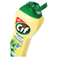 Чистящее средство CIF (универсальный крем) (ультра уайт,лимон, актив фреш) 500мл 1/16