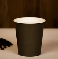 Стакан Бумажный 400(450)мл 2слойн. (черный) D90 15шт/уп 240ящ Виридо