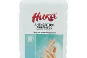 Средство дезинфицирующее кожный антисептик НИКА  Аквамус 1л (без распылителя)