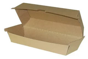 Коробка для Хот-Дога с крышкой 215*75*40мм HD BOX (50/400шт/ящ)