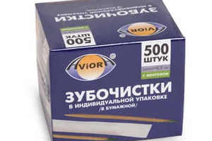 Зубочистки в индивидуальной упак. ментол 500шт (прозрачная) Aviora 1/30