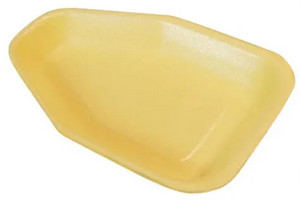 Пена лоток (подложка) АВ-20 Желтая 225*160*35мм (200шт/мешок)