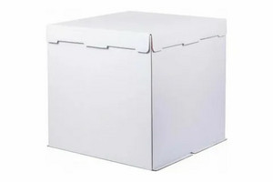 Коробка под торт 30*30*30см (дно + крышка съемные)