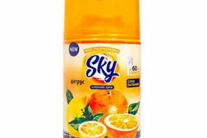 Освежитель воздуха (сменный баллон) 250мл для диспенсера Цитрус (SKY Max) 1/6
