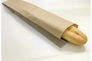 Пакет бумажный с плоским дном (Багет) 110*40*600мм крафт, 1500шт/ящ НПФ
