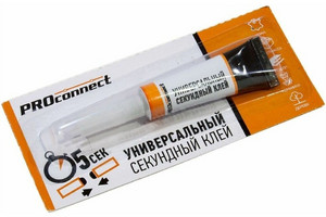 Клей 3гр. универсальный секунда (PROconnect) на блистере 1/12